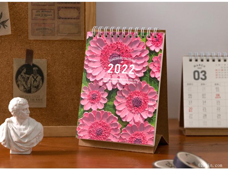 2022年臺歷文藝復興系列 桌面臺歷復古油畫線圈日歷 6款  第8張