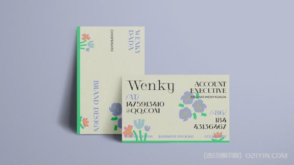 ?英文名片設計印刷